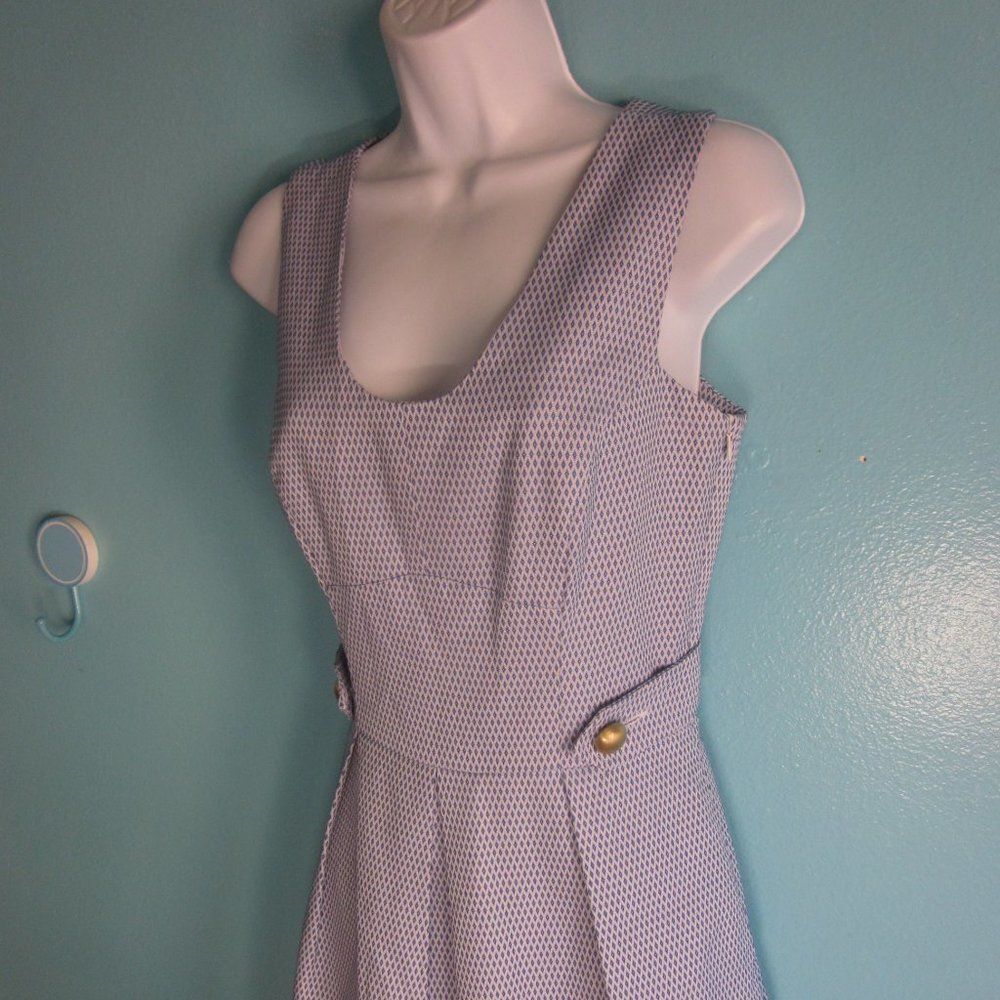 Kirribilla San Francisco Womens Dress Size 4 Blue Print Bridesmaid Wedding Event